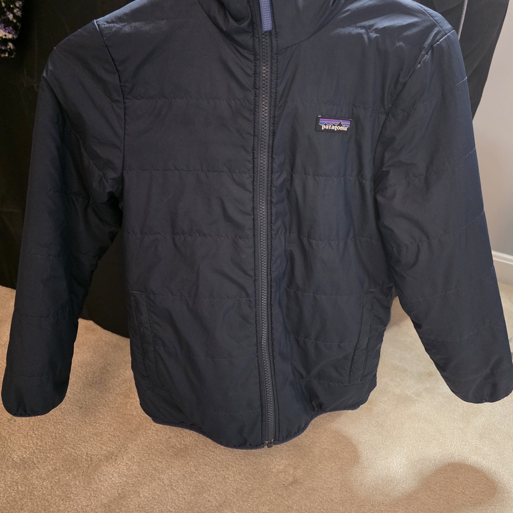 Patagonia Kids Dark Blue Puffer Jacket